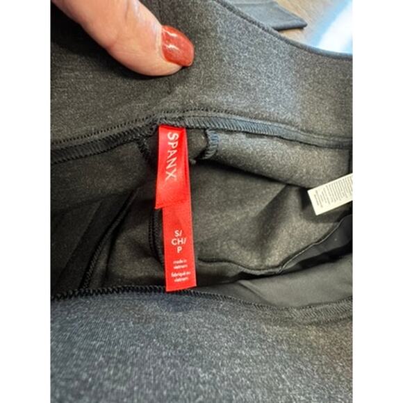 NWT! "SPANX" The Perfect Pant SZ XL MS148.00 Slim Straight Charcoal Heather Pant - Picture 5 of 11